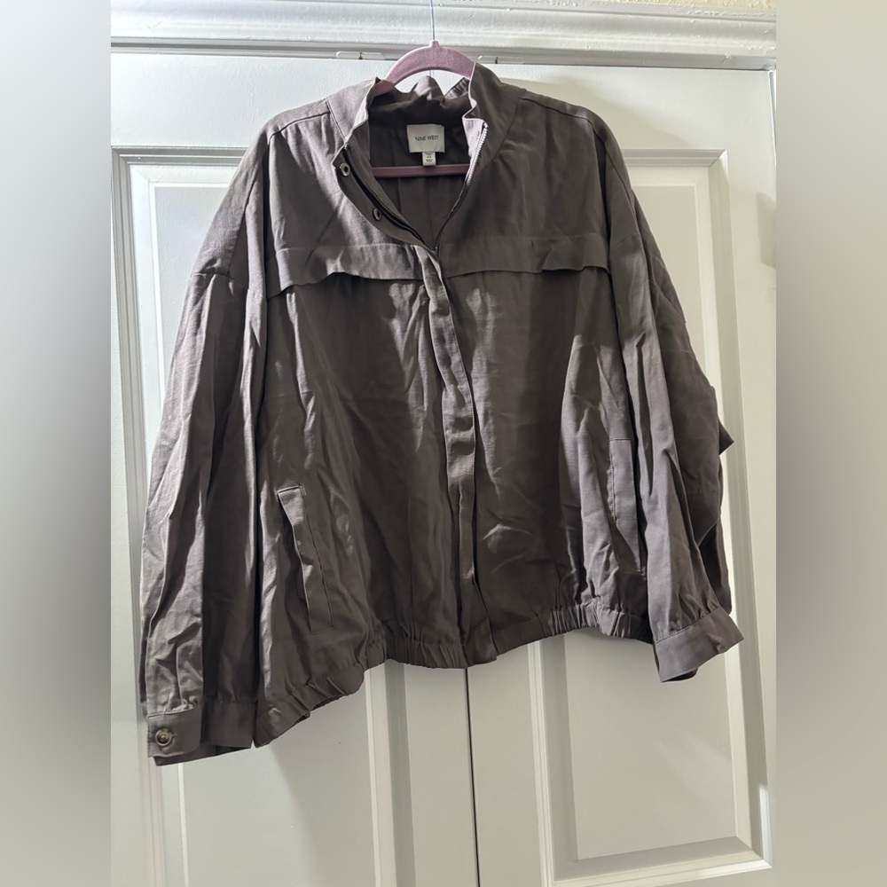 Nine West Women's Taupe Utility Jacket
